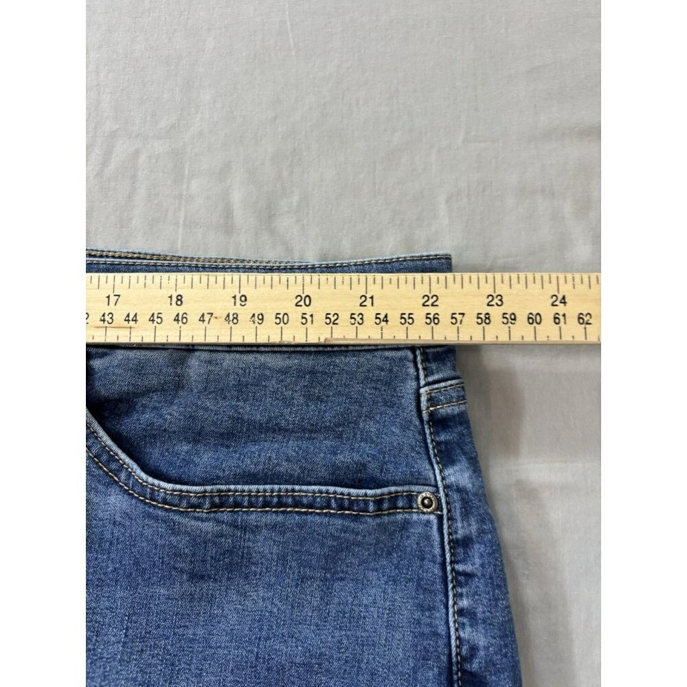NYDJ Jeans Size 24 W Womens Blue Stretch Pants Mid Rise Relaxed joni capri - Picture 3 of 6